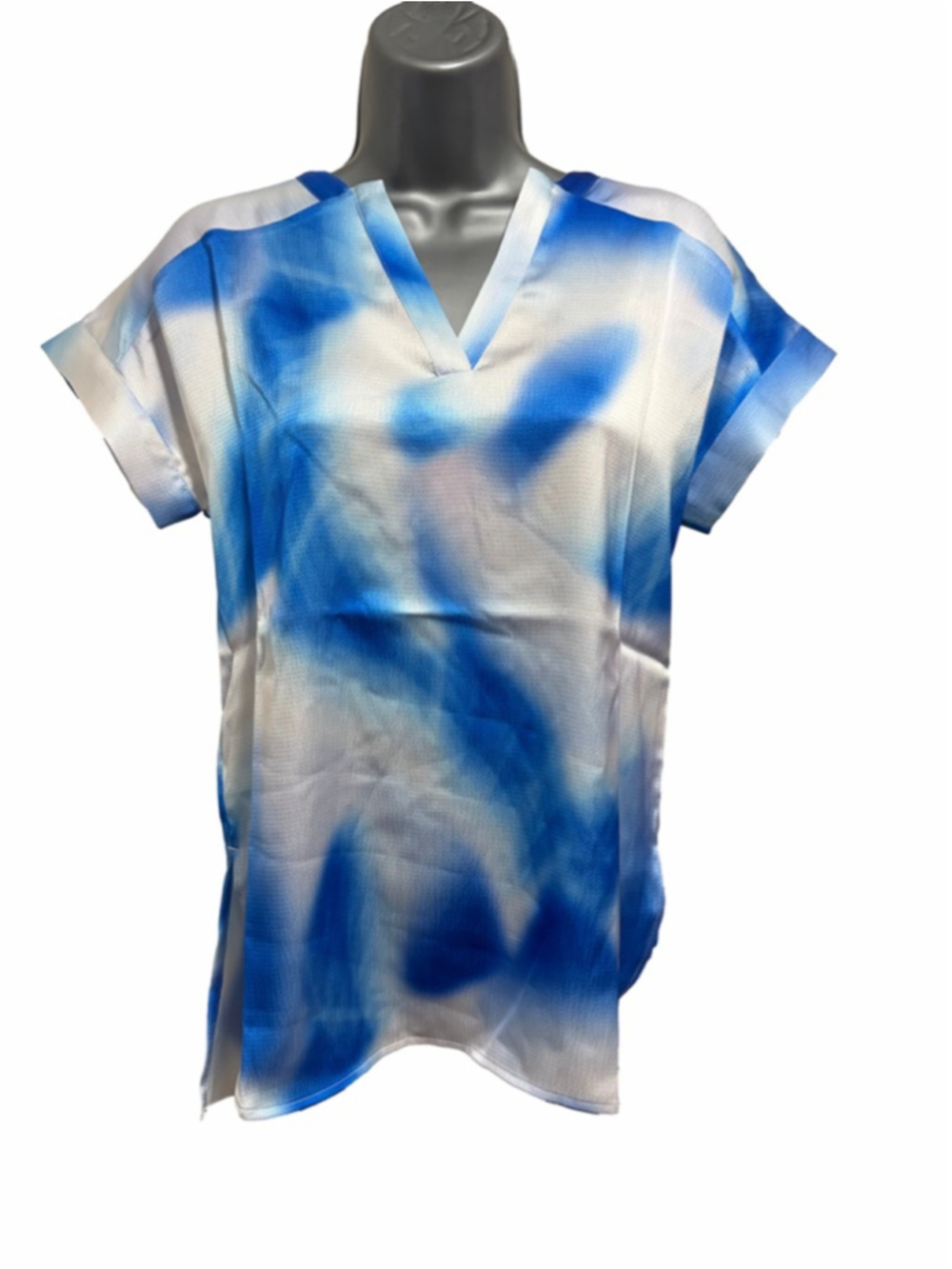 NWT Lysse Coraline top in digital blues size XS